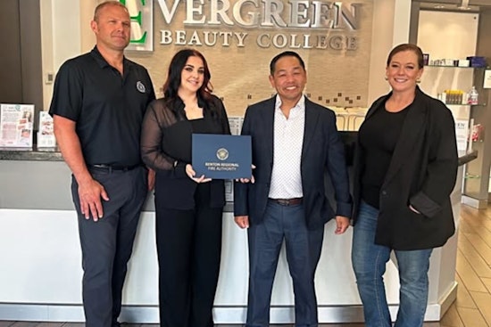 Renton's Evergreen Beauty College Earns 'Fire Safe Business of the Month' Distinction for Exemplary Safety Practices