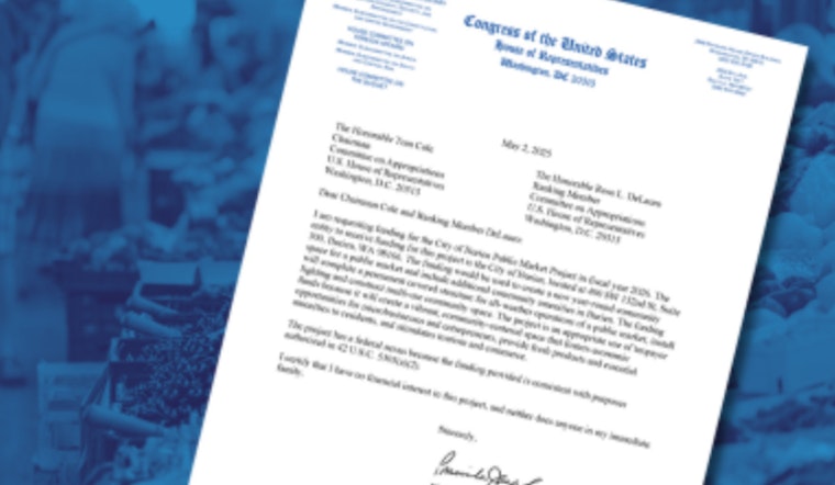 Rep. Jayapal Advocates for $3M Federal Funding for New Public Market in Downtown Burien