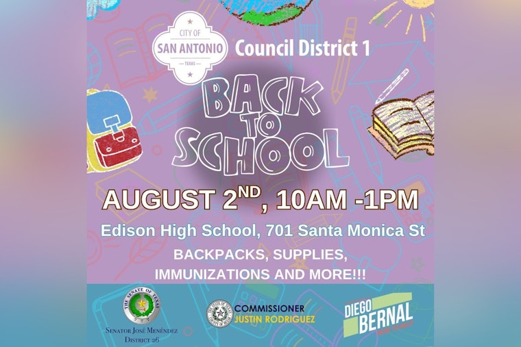 San Antonio's District 1 Gears Up for Annual Back-to-School Bash at Edison High School