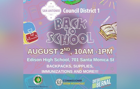 San Antonio's District 1 Gears Up for Annual Back-to-School Bash at Edison High School