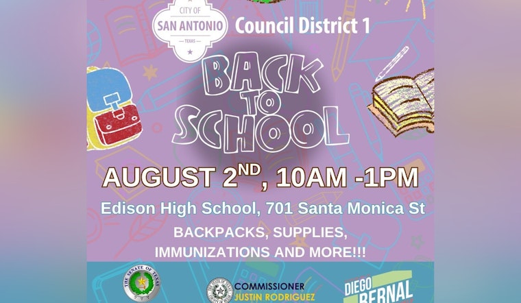 San Antonio's District 1 Gears Up for Annual Back-to-School Bash at Edison High School