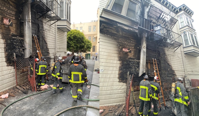 San Francisco Fire Department Battles 1-Alarm Blaze on Mission Street, Prevents Injuries and Property Damage