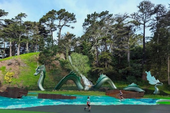 100-Foot Sea Serpent Surfaces in Golden Gate Park, After Slithering Around Black Rock Desert Last Burning Man