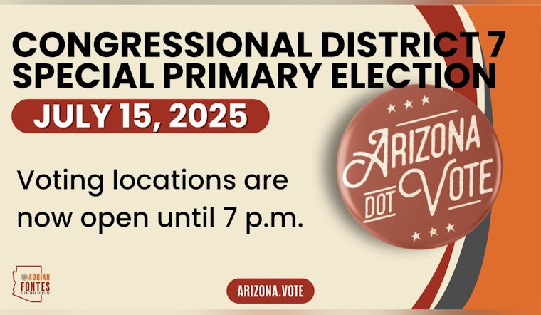 Secretary of State Adrian Fontes to Brief Media on CD7 Special Election Procedures in Tucson