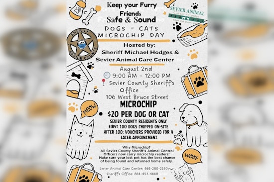 Sevier County Sheriff’s Office Equips Deputies with Microchip Readers, Announces Upcoming Microchip Day for Pets