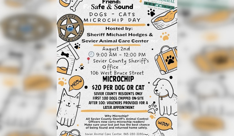 Sevier County Sheriff’s Office Equips Deputies with Microchip Readers, Announces Upcoming Microchip Day for Pets