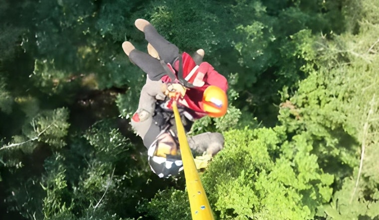 Sonoma County Sheriff's Helicopter Assists in Aerial Rescue of Hiker at Indian Tree Preserve