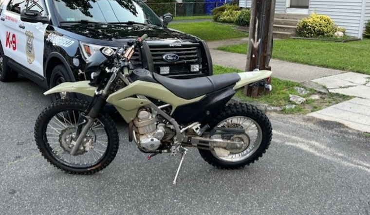 Springfield Police Arrest West Springfield Man Suspected of Reckless Dirt Bike Operation and Possession of Stolen Vehicle