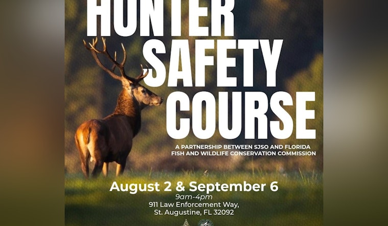 St. Johns County Sheriff's Office Partners with FWC to Offer Hunter Safety Courses in August and September