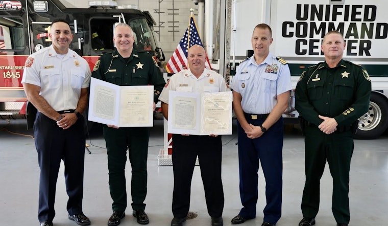 St. Johns County's Commander Underwood and Deputy Chief Pacetti Honored with U.S. Coast Guard Public Service Awards