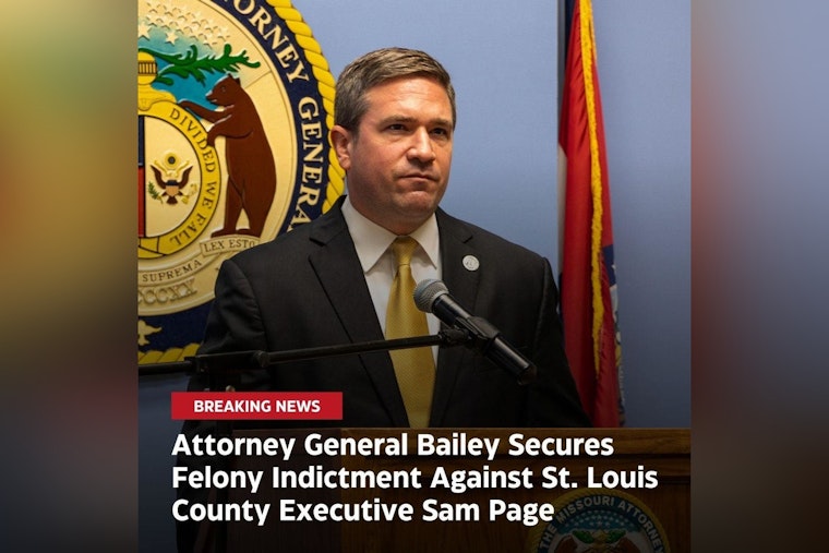 St. Louis County Executive Sam Page Indicted on Felony Charges for Alleged Misuse of Public Funds in Election Campaign