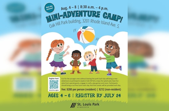 St. Louis Park Unveils "Mini-Adventure Camp" for Children Ages 4-6 at Oak Hill Park This Summer