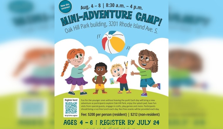 St. Louis Park Unveils "Mini-Adventure Camp" for Children Ages 4-6 at Oak Hill Park This Summer