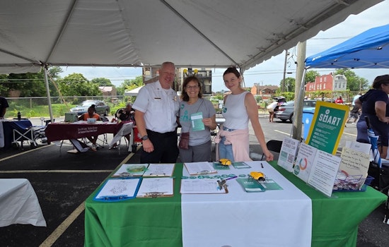 St. Louis Police Mix Mingling and Safety Education at Temple Church's Back to School Fair