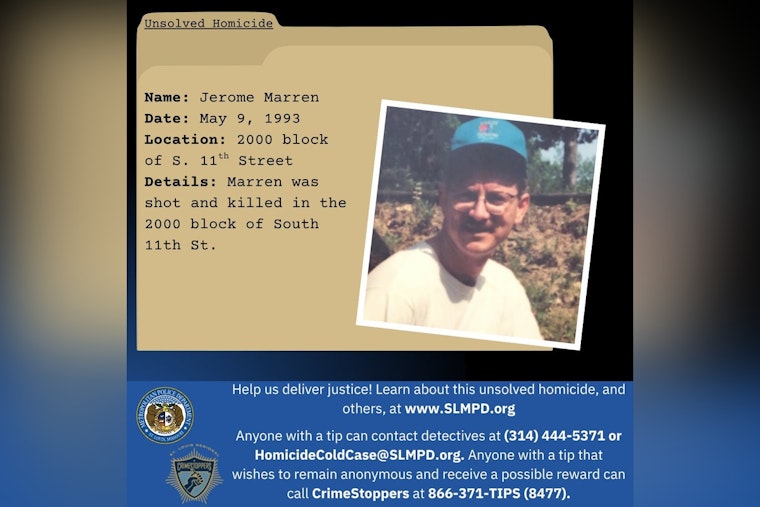 St. Louis Police Seek Community Help to Solve Jerome Marren's 1993 Unsolved Murder