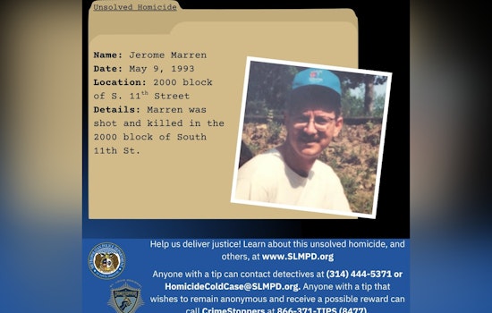 St. Louis Police Seek Community Help to Solve Jerome Marren's 1993 Unsolved Murder