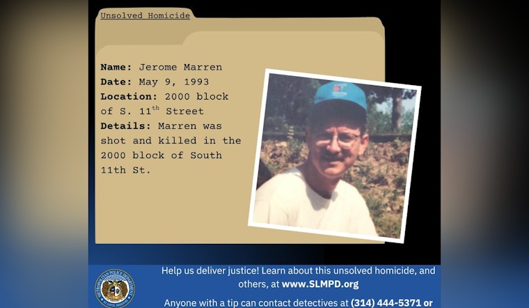St. Louis Police Seek Community Help to Solve Jerome Marren's 1993 Unsolved Murder