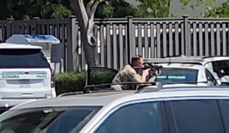 BREAKING VIDEO: Dramatic Stand-Off, Reports of Shots Fired, At Least 12 Squad Cars at Sonoma Bank of America Ends with Suspect's Surrender
