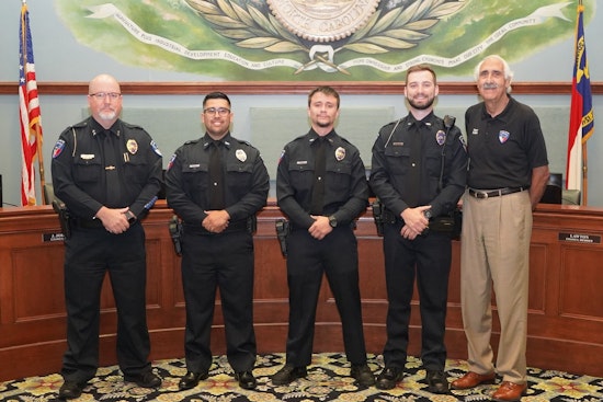 Statesville Police Department Welcomes Three New Officers in Swearing-In Ceremony
