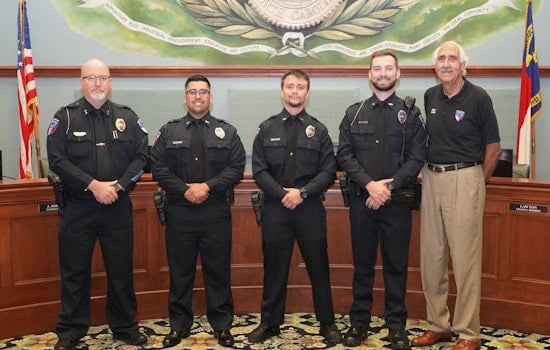 Statesville Police Department Welcomes Three New Officers in Swearing-In Ceremony