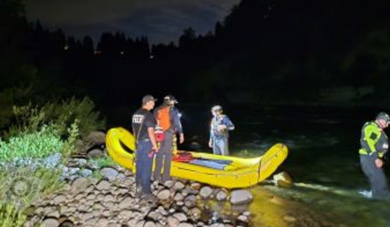 Stranded Family Rescued from Sandy River by Clackamas County and