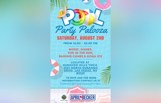 Summer Fun in the Sun Las Vegas Commissioner Hosts Family-Friendly Pool Party Palooza at Durango Hills YMCA