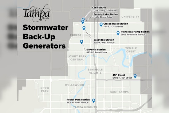 Tampa Bolsters Flood Defenses with Temporary Generators and $11M Investment in Permanent Infrastructure Ahead of Hurricane Season
