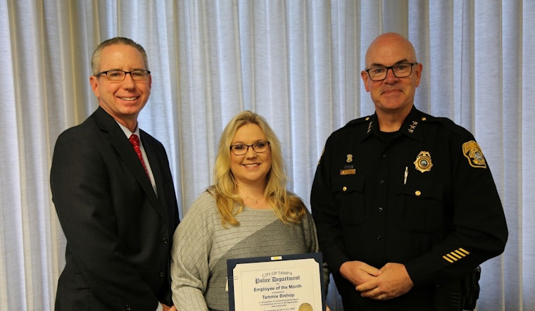 Tampa Police Department Recognizes Tammie Bishop for Exceptional Service and Community Support
