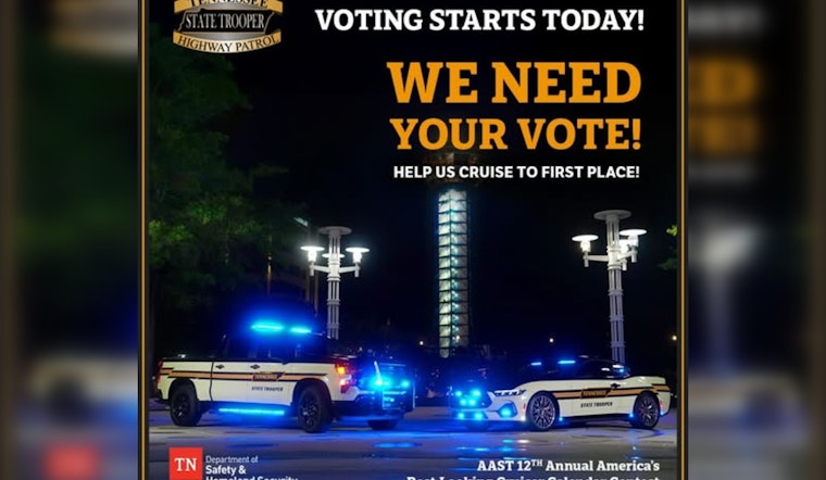 Tennessee Highway Patrol Revs Up Campaign for "America's Best-Looking Cruiser" Contest