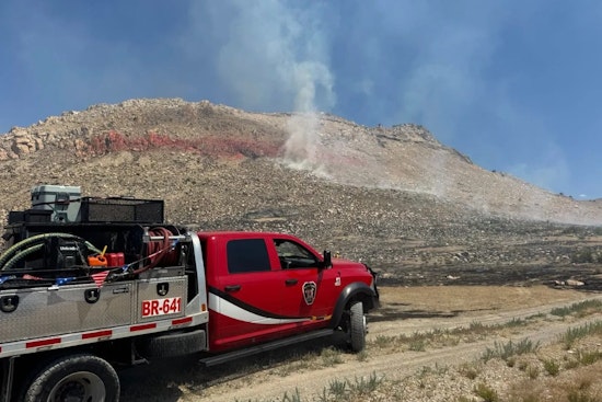 Tooele County's Stansbury Island Engulfed by 'Tabby Three Fire,' Ground and Air Crews Battle 25-Acre Blaze Amid Red Flag Warning