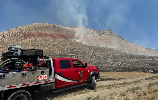Tooele County's Stansbury Island Engulfed by 'Tabby Three Fire,' Ground and Air Crews Battle 25-Acre Blaze Amid Red Flag Warning