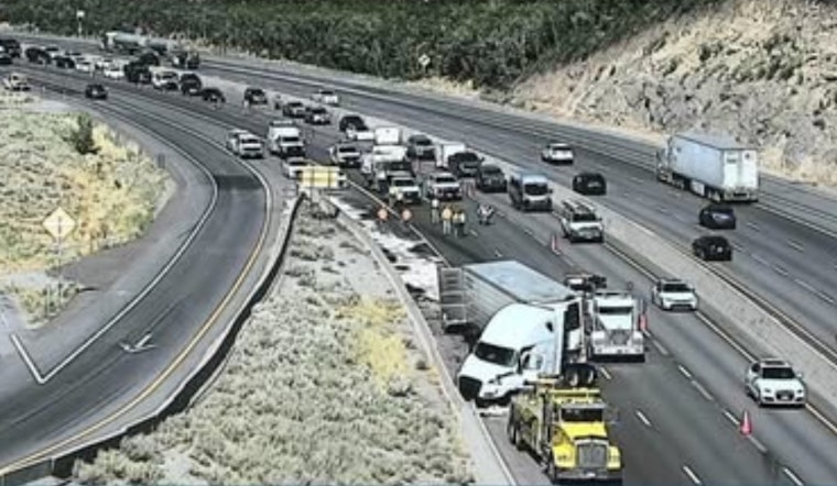 Traffic Resumes on I-80 in Utah Following Semi Crash in Parleys Canyon, Commuters Face Lingering Delays