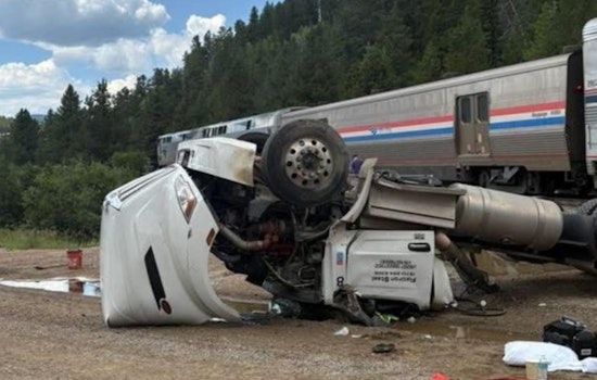 Truck Driver Hospitalized After Collision with Amtrak Train in Gilpin County, Roads Closed