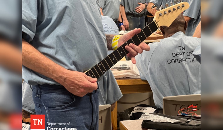 Turney Center Inmates Learn Luthier Skills in Build-A-Guitar Workshop with Belmont University and Instrumental Horizons