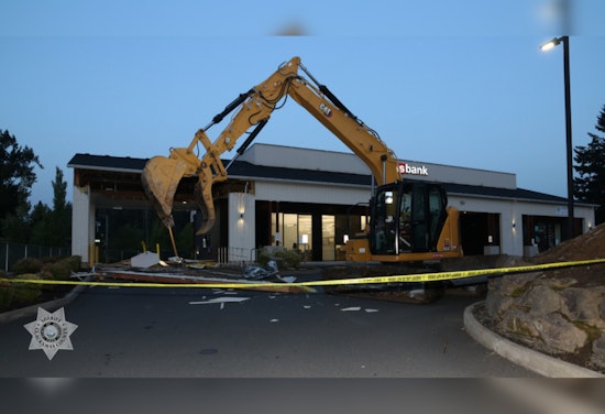 Two Arrested in Bold Excavator ATM Heist in Portland Area, Over $58K Stolen