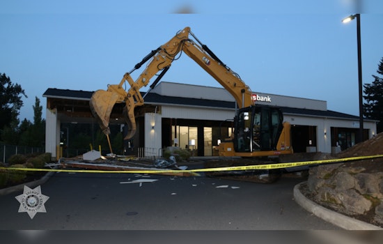 Two Arrested in Bold Excavator ATM Heist in Portland Area, Over $58K Stolen