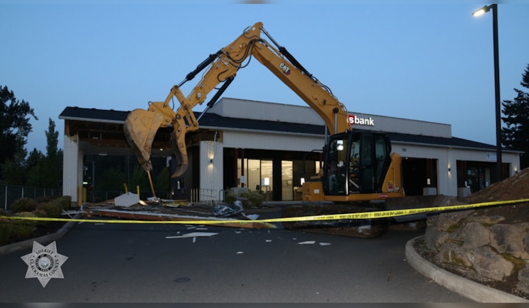 Two Arrested in Bold Excavator ATM Heist in Portland Area, Over $58K Stolen