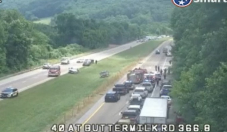 Two Dead in Major Interstate 40 Crash Near I-75 Split in Loudon County