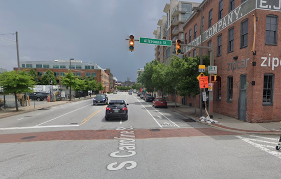 Unprecedented Scene in Baltimore: Car Ignites Amidst Floodwaters in Fells Point, Mayor Cites Climate Change as Culprit