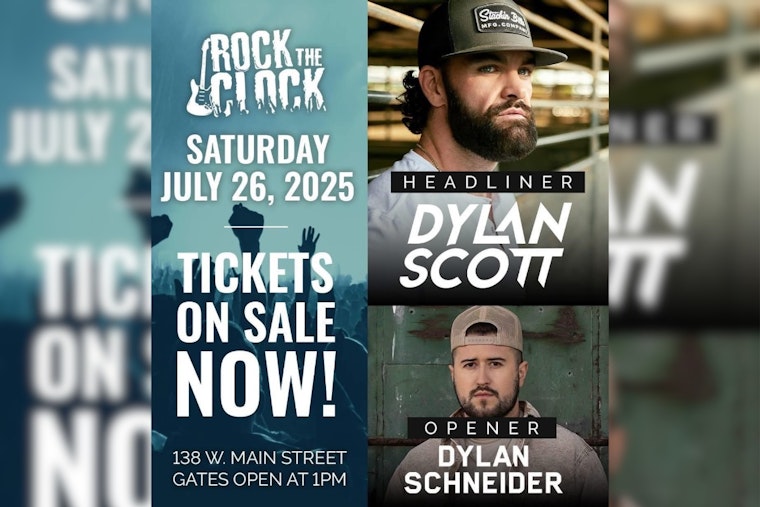 Uptown Plain City's Rock the Clock Festival to Feature Country Stars Dylan Scott and Dylan Schneider This July