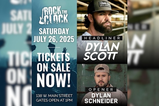 Uptown Plain City's Rock the Clock Festival to Feature Country Stars Dylan Scott and Dylan Schneider This July