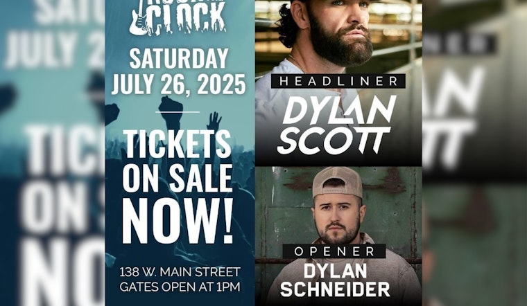 Uptown Plain City's Rock the Clock Festival to Feature Country Stars Dylan Scott and Dylan Schneider This July