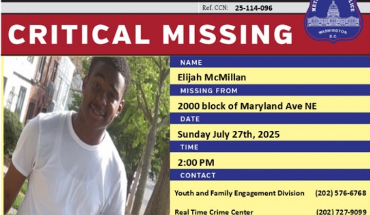 Urgent Search Underway for Missing 15-Year-Old Elijah McMillan in Washington D.C.