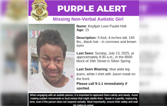 Urgent Search Underway for Missing Non-Verbal Autistic Teen Keylijah Holt in Silver Spring