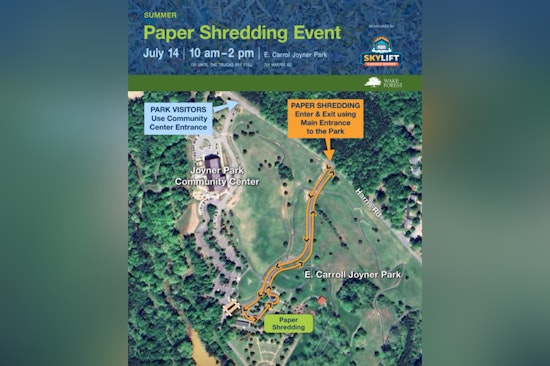 Wake Forest Offers Free Paper Shredding Event at Joyner Park on July 14 to Help Protect Privacy