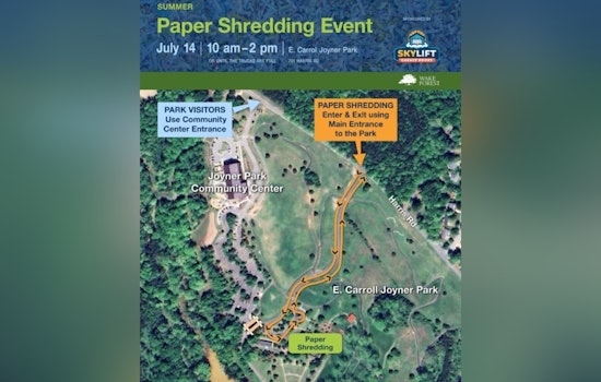 Wake Forest Offers Free Paper Shredding Event at Joyner Park on July 14 to Help Protect Privacy
