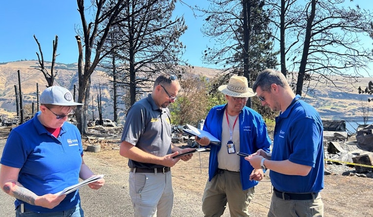 Wasco County Teams Up with Emergency and SBA Officials to Assess Rowena Wildfire Damage for Federal Aid
