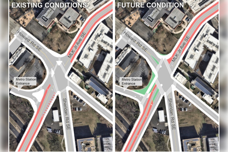 Washington DC's Howard Road and MLK Jr. Ave Intersection Overhaul Begins: Safer, Greener, More Efficient Commute in the Making