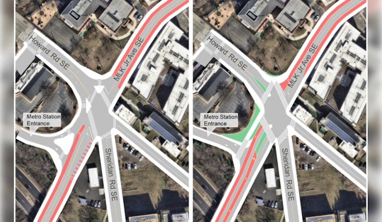 Washington DC's Howard Road and MLK Jr. Ave Intersection Overhaul Begins: Safer, Greener, More Efficient Commute in the Making