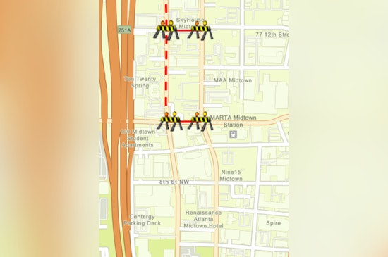 Weekend Road Closure on 10th Street NW in Atlanta Due to Building Maintenance Work